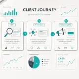 Schemat podróży klienta w digital marketingu: od wyszukiwania (SEO, AI Overviews) do konwersji (kampanie płatne). Analiza ruchu i kosztów.