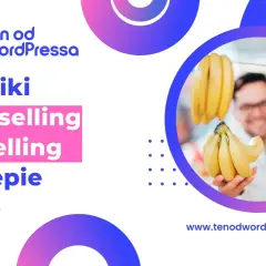 Techniki cross-selling i up-selling w sklepie online. Mężczyzna z bananami, sugerujący dodatkowe zakupy.