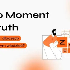 Zero Moment of Truth: czym jest i dlaczego warto o tym wiedzieć? Dwie osoby analizują wykresy, litery Z, M, O, T.