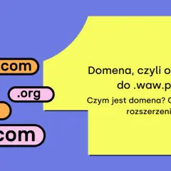Co to domena? Wyjaśnienie od .com do .waw.pl. Różne rozszerzenia domen: .com, .org, .net.