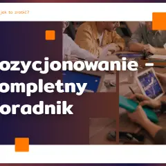 Wpis na blogu: Pozycjonowanie – kompletny poradnik. Zespół pracuje nad strategią SEO.