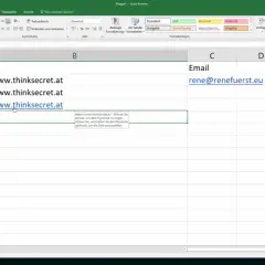 W arkuszu Excel widać listę adresów URL. Aby usunąć hiperłącze, kliknij prawym przyciskiem myszy na komórkę i wybierz "Usuń hiperłącze".