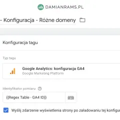 Konfiguracja tagu Google Analytics: konfiguracja GA4. Ustawienia do szkolenia GA4.