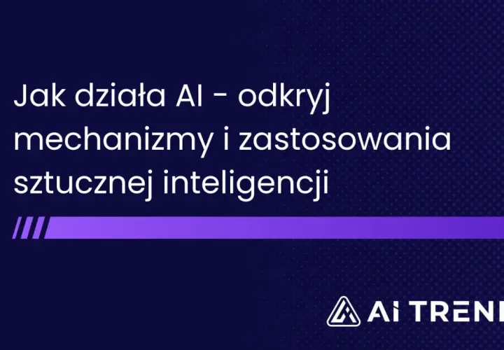 Odkryj, jak działa sztuczna inteligencja: mechanizmy i zastosowania. Logo AI TRENDS.