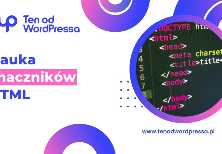 Nauka znaczników HTML. Kod źródłowy strony internetowej, który wyjaśnia co to jest HTML.
