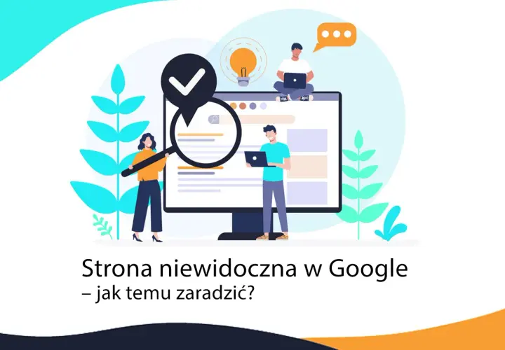Ludzie analizują stronę na monitorze, by dowiedzieć się, jak zaindeksować stronę w Google.