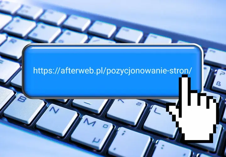 Kursor myszy wskazuje na adres strony pozycjonowanie-stron/, sugerując wymianę linków.