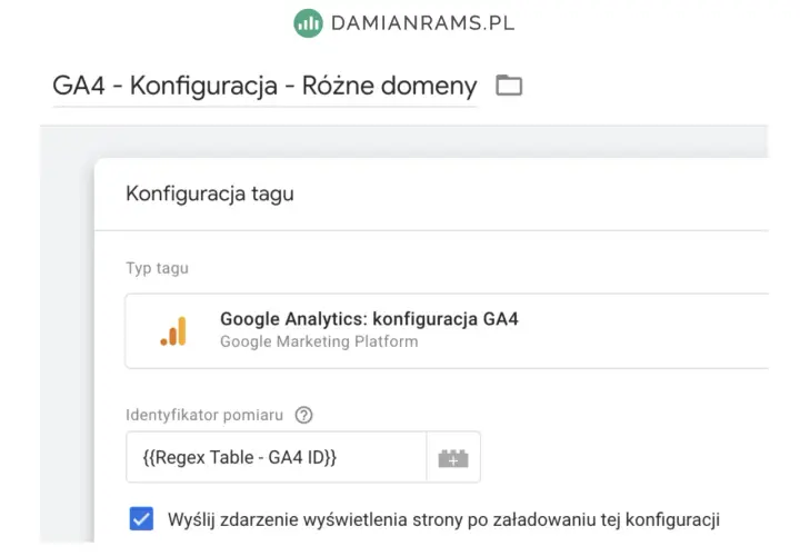 Konfiguracja tagu Google Analytics: konfiguracja GA4. Ustawienia do szkolenia GA4.