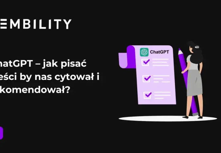 Kobieta z fioletową kredką tworzy skuteczne teksty marketingowe z pomocą ChatGPT.