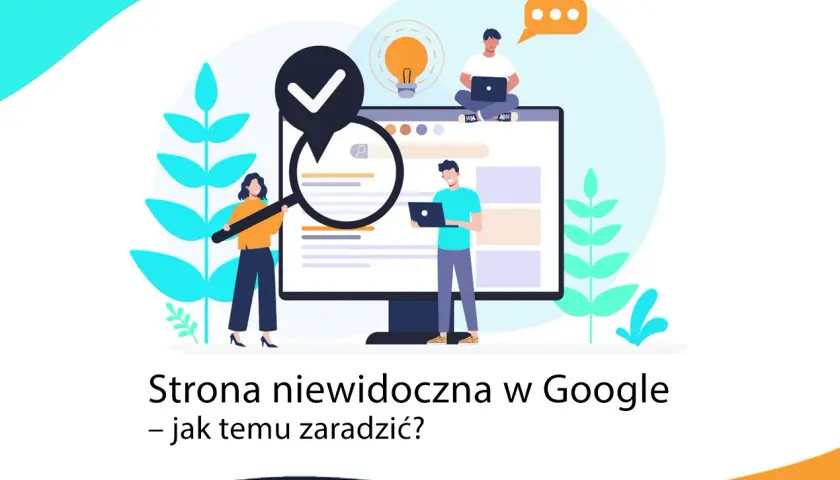 Ludzie analizują stronę na monitorze, by dowiedzieć się, jak zaindeksować stronę w Google.