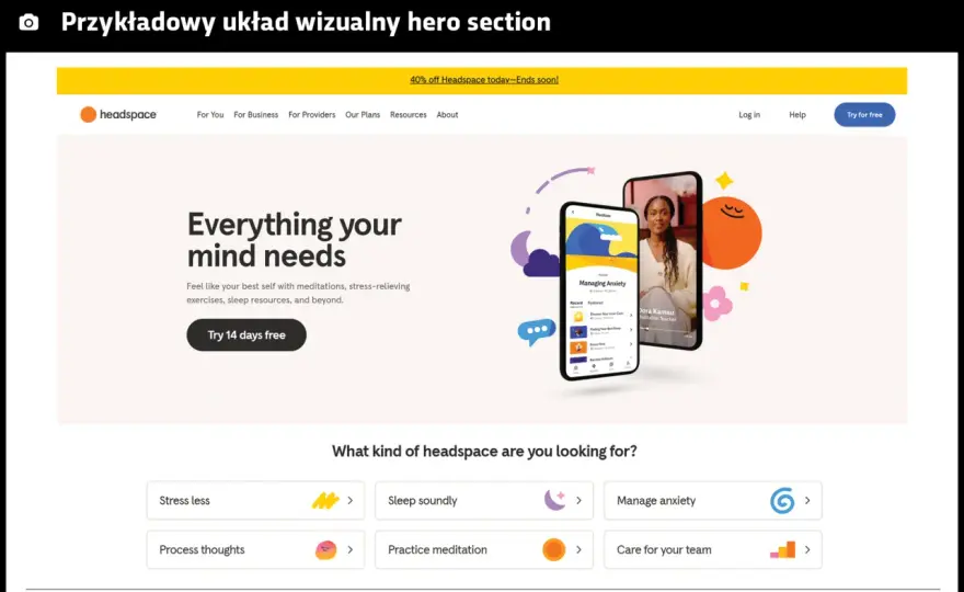 Pierwszy ekran strony - Jak zaprojektować sekcję hero dla konwersji?
