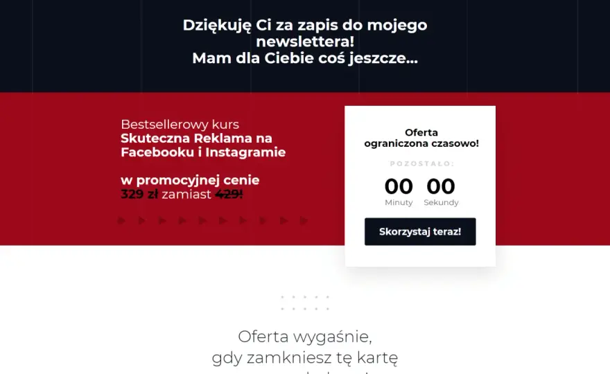 Thank you page - Jak nie marnować uwagi klienta po konwersji?
