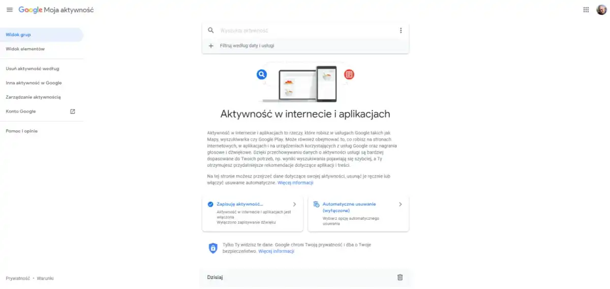 Jak usunąć historię wyszukiwania Google na każdym urządzeniu