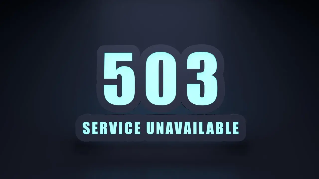 Błąd 503 Service Unavailable. Serwer jest chwilowo niedostępny, spróbuj ponownie później.