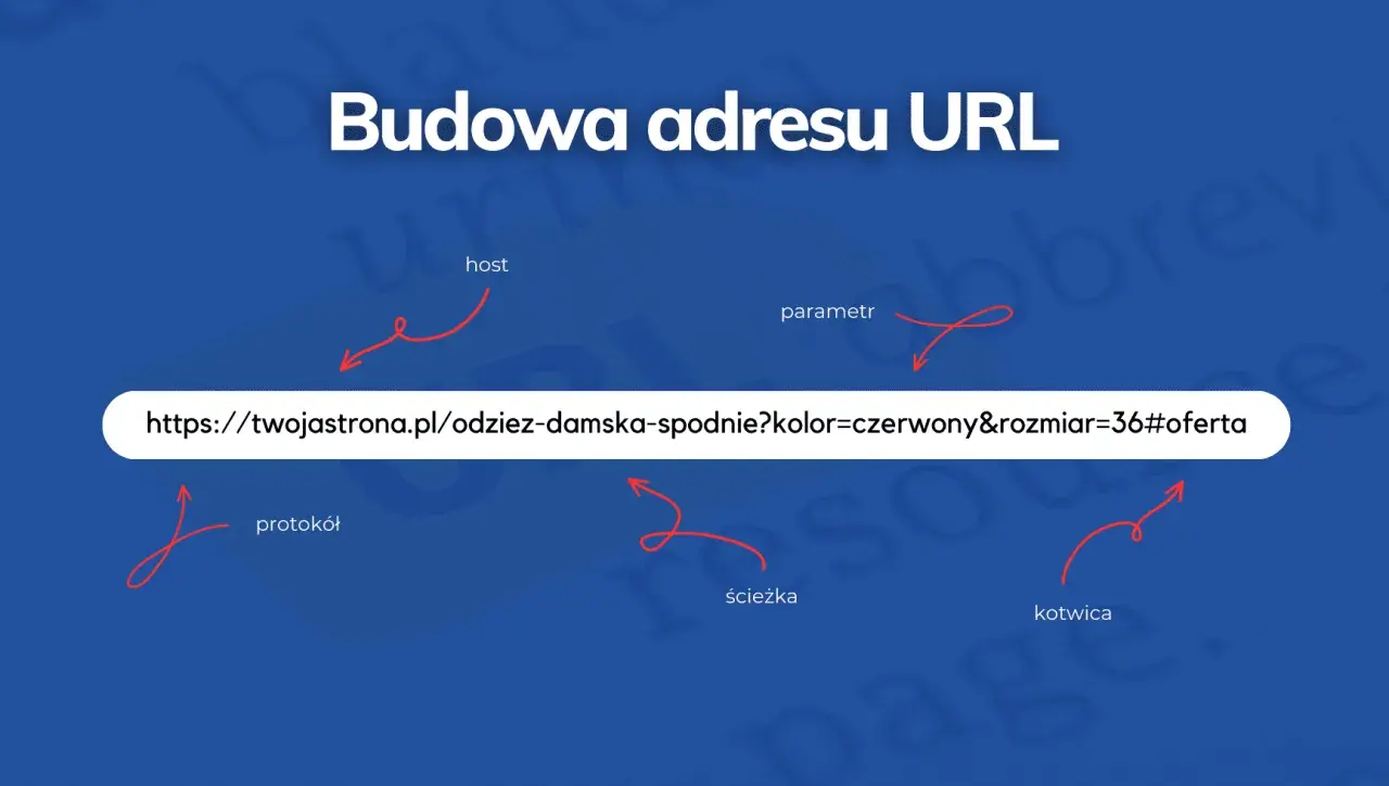 Budowa adresu URL: protokół, host, ścieżka, parametr, kotwica. To jak adres strony, co to url.