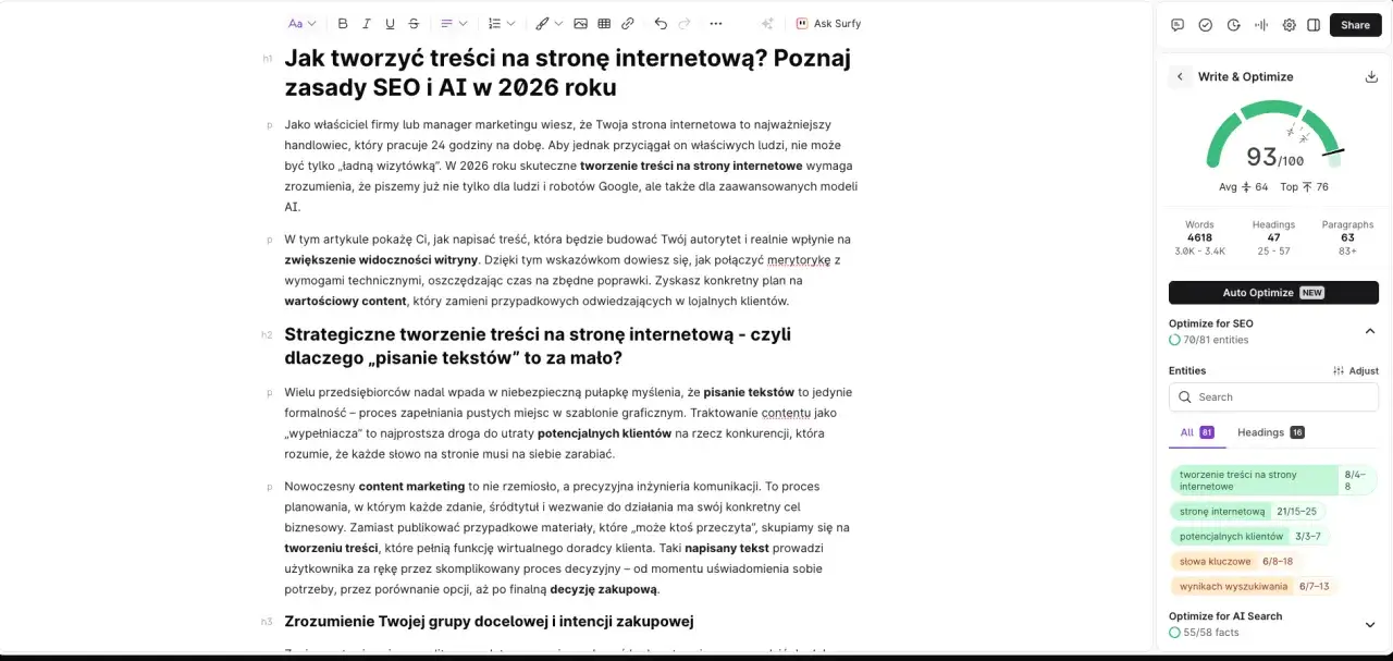 Jak napisać artykuł, kt&oacute;ry przyciągnie uwagę i zwiększy widoczność strony? Poradnik o tworzeniu treści na stronę internetową z wykorzystaniem SEO i AI.