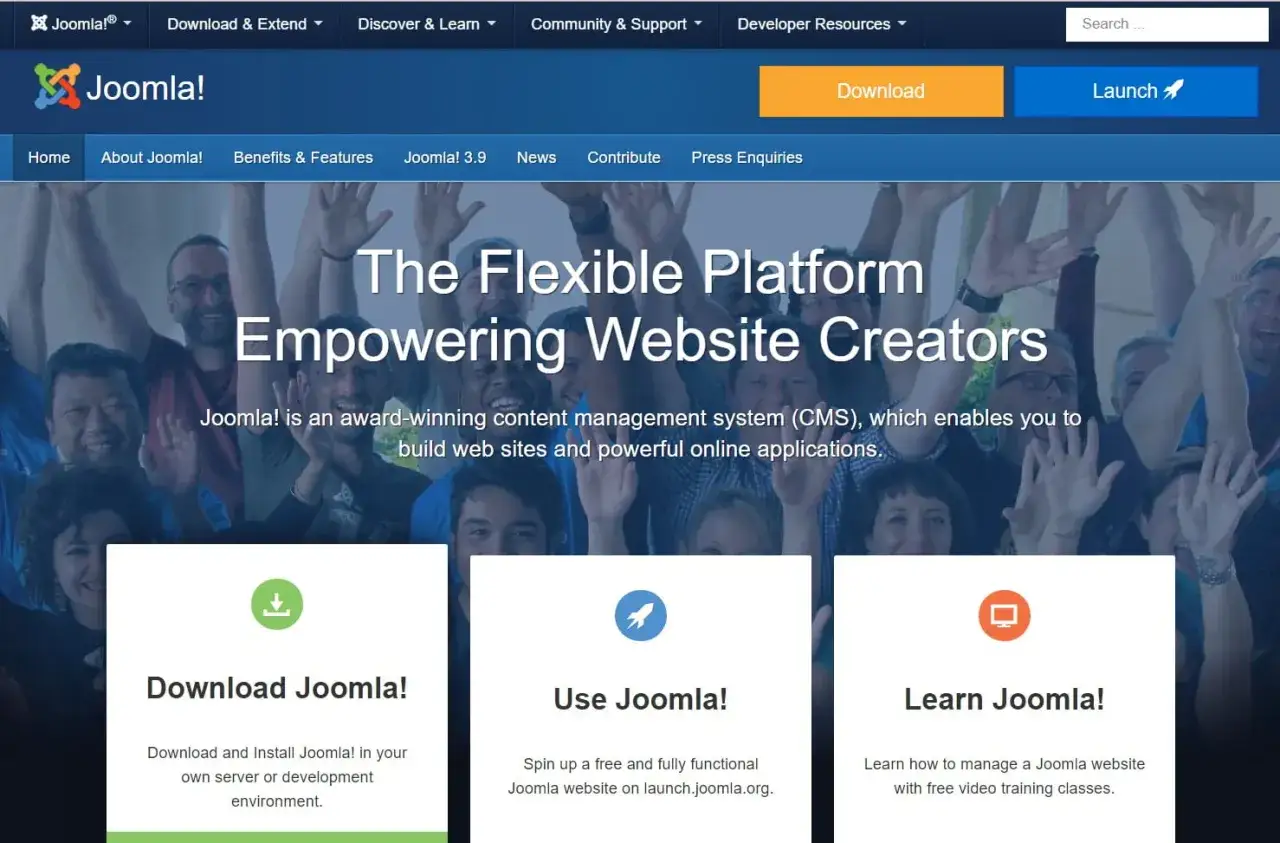 Joomla! to elastyczny system CMS do tworzenia stron. Pobierz, użyj lub naucz się Joomla! i twórz własne aplikacje.